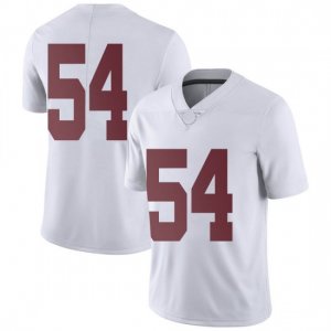 NCAA Youth Alabama Crimson Tide #54 Kyle Flood Jr. Stitched College Nike Authentic No Name White Football Jersey ZZ17B75VD
